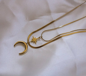 Moon & Star Necklace